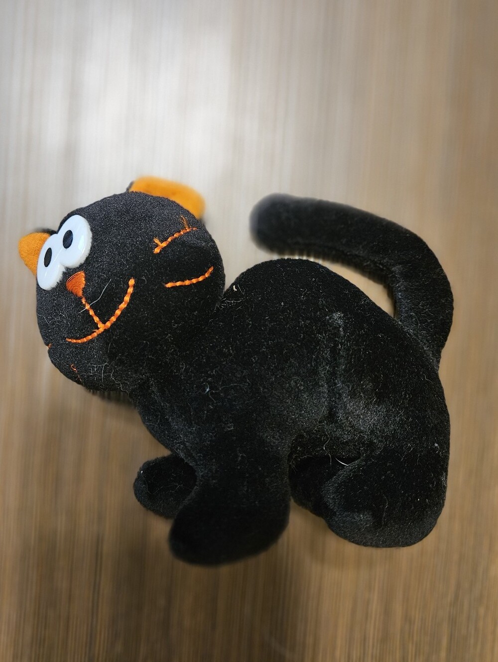 Plush Black Cat Beanbag Toy, Boo Beans Brand
